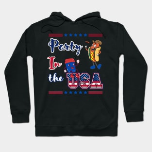 Party In The USA Hot Dog and coffee Hoodie